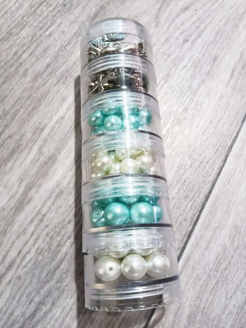 Bulk Lot of Glass Beads and Charms